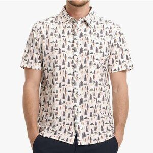 Performance Hawaiian Shirt Short Sleeve Button Down Casual Shirt